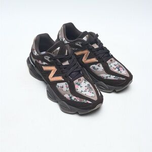 New Balance 9060 ASOS Exclusive 
 Women's Floral Sneakers - Black and Pink